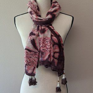 COLLECTION XIIX Cadria Coral Blossom Wrap Scarf